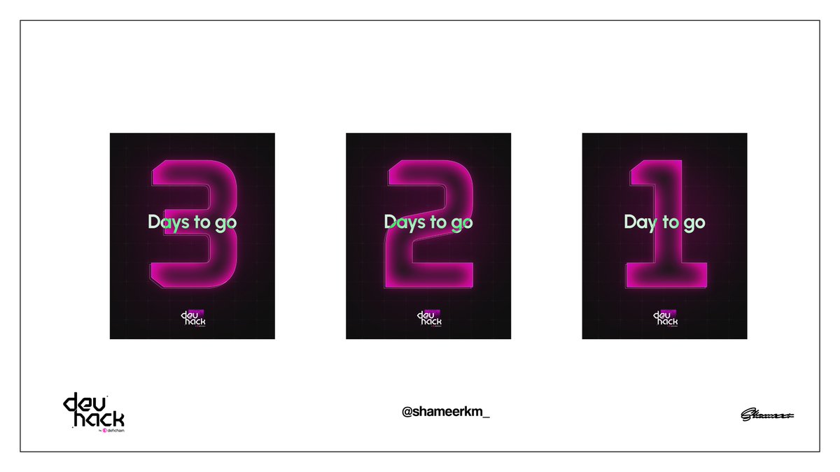 shameerkm_'s tweet photo. Happy to share my work for #Devhack by
@defichain, was great working with
@crowwdlabs on the design for DevHack 2023 #GraphicDesign #design #eventcampaign (1/2) https://t.co/ae8LoQXkQf