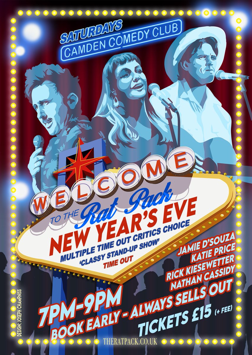 THIS WEEKEND <a href="/CamdenComedy/">Camden Comedy Club</a>
GRAB TICKETS £10+fee
camdencomedyclub.com

FRI
630PM <a href="/nathancassidy/">Nathan Cassidy</a> £6
8PM @DavidMillsDept <a href="/KP_comedy/">Katie Price</a> <a href="/francisjfoster/">Francis Foster</a> 

SAT
2 SHOWS 6PM+8PM
<a href="/AliWoodsGigs/">Ali Woods</a> <a href="/jamieisajoke/">Jamie D'Souza</a> <a href="/alexbertanades/">Alex Bertulis-Fernandes</a> <a href="/RickKiesewetter/">Rick Kiesewetter</a>
 
SUN
#newyearsevelondon ace lineup 7-9PM £15+fee