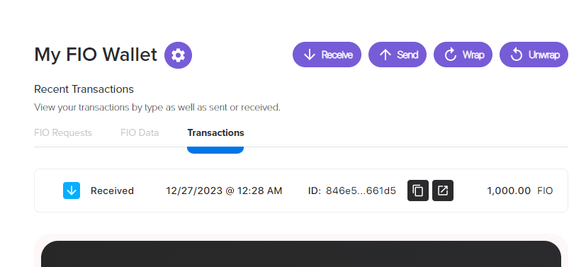 DragonsCrypto1's tweet photo. 🌲Merry Christmas @joinFIO  and thank you, I have received the gift🎁, #FIO 🥰 https://t.co/SMPFvTBQmg