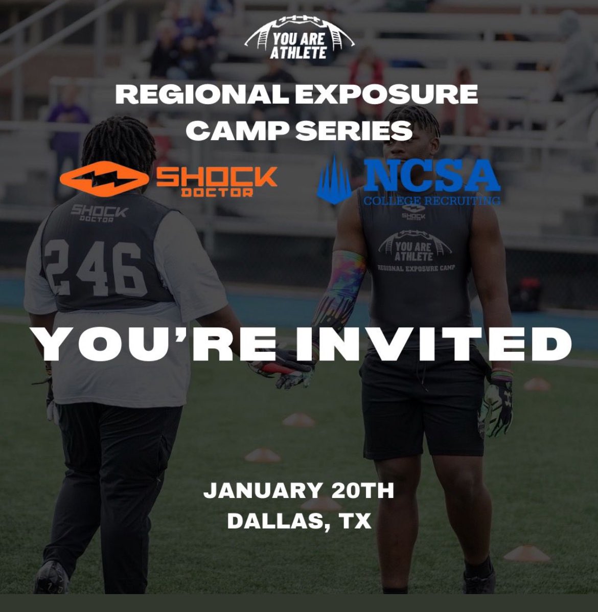 Thanks for the invite.
<a href="/ShockDoctor/">Shock Doctor</a> 
<a href="/youareathlete/">You Are Athlete</a>