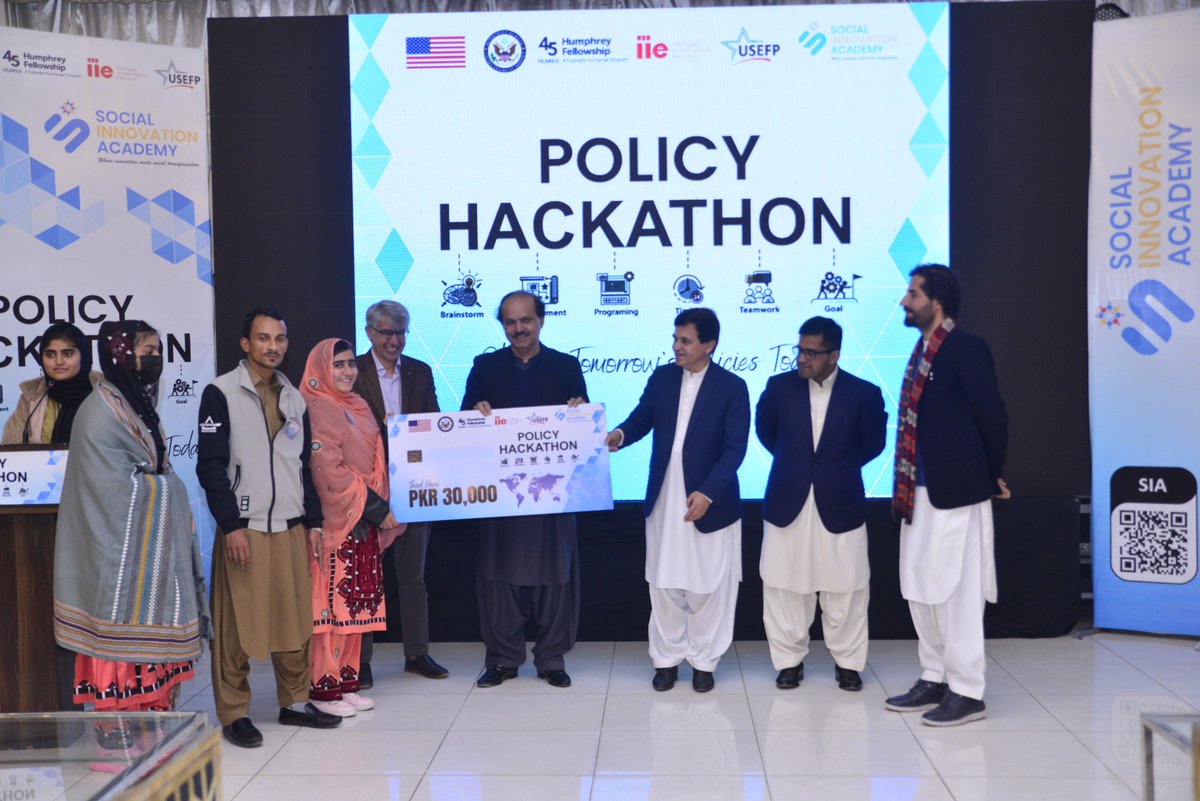 Social_Acdemy's tweet photo. Thrilled to conclude our 3-day Policy Hackathon with top-tier presentations by 25 teams, awarding cash prizes to the standout Econometricians, Policy Inventors, Pak Purifates, and Team English! Grateful for our esteemed guests and a remarkable closure! #PolicyHackathon #SIA https://t.co/7fcYFRy3bj