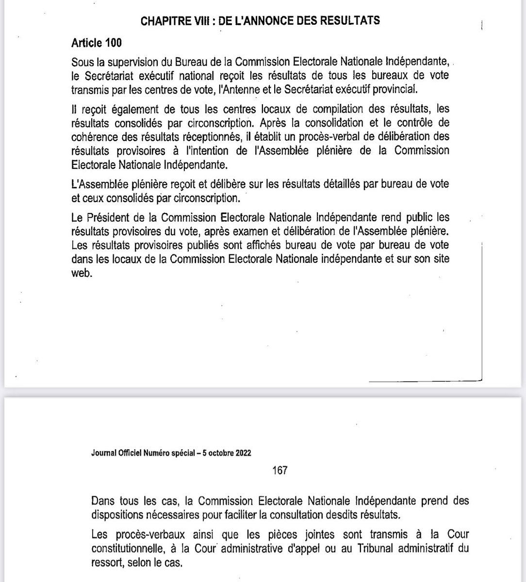 #RDC #Elections : les mesures d’application de la loi détaillent la procédure mais restent sur les mêmes bases. Procès verbaux et fiches de résultats signés à tous les niveaux par @cenirdc, témoins et observateurs. “Le technicien scanne les fiches de résultat”