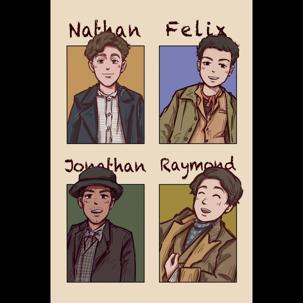 raymondjlee's tweet image. Have to give #MrsMooneys a huge shoutout for this incredible #Room11 fan art. This drawing is incredible and captures each of us so perfectly. That day we all went on at the same show for our cover tracks was so special. And yes….I would watch this animated show!