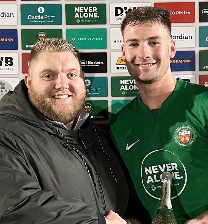 Sleaford Town F.C. (@sleafordtownfc) on Twitter photo 🏆🏆
PLAYER OF THE MATCH;
Congratulations to <a href="/sebrobbemond/">Seb</a>, who scooped the champagne after an all-action performance against <a href="/PinchbeckUnited/">Pinchbeck United Football Club</a>.
Seb was presented his award by Tom of <a href="/Sleafordian/">Sleafordian Coaches</a> Coaches. 🏆🏆
PLAYER OF THE MATCH;
Congratulations to <a href="/sebrobbemond/">Seb</a>, who scooped the champagne after an all-action performance against <a href="/PinchbeckUnited/">Pinchbeck United Football Club</a>.
Seb was presented his award by Tom of <a href="/Sleafordian/">Sleafordian Coaches</a> Coaches.