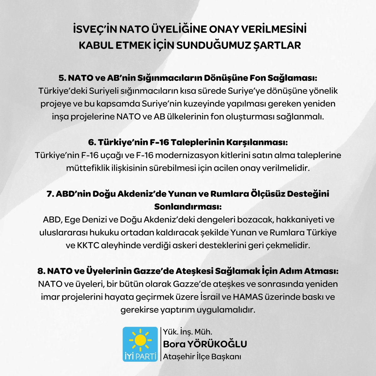 Bora YÖRÜKOĞLU tweet media