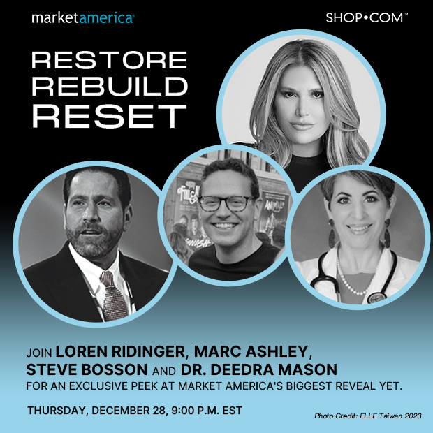 MarketAmerica's tweet photo. ๐ Jan 3: Unveiling Market America's Health Transformation! Join Loren Ridinger, Marc Ashley & more, Dec 28, 9 PM EST on Zoom for early insights. Discover how it can grow your business!
๐๏ธ https://t.co/vUTC97vKT9
#MA #SHOPcom #Health #BigReveal #BusinessGrowth #Wellness https://t.co/SIQtv34fcM