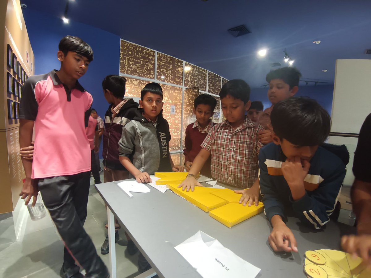 InfoGujcost's tweet photo. #Students participating in creative activities during week-long celebration of #NationalMathematicsDay at @RscPatan @RscBhuj @RSCBhavnagar
@RSCRajkot and at #CommunityScienceCentres is being organized by @InfoGujcost
from December 22nd-28th, 2023 !
The celebration of #Maths promoting
a better understanding of its relevance in their #everyday lives !
#MathsForViksitBharat
#MathsLearner
#MathsResearcher
#MathsSkills
#Innovations
#CreationAmongChildre