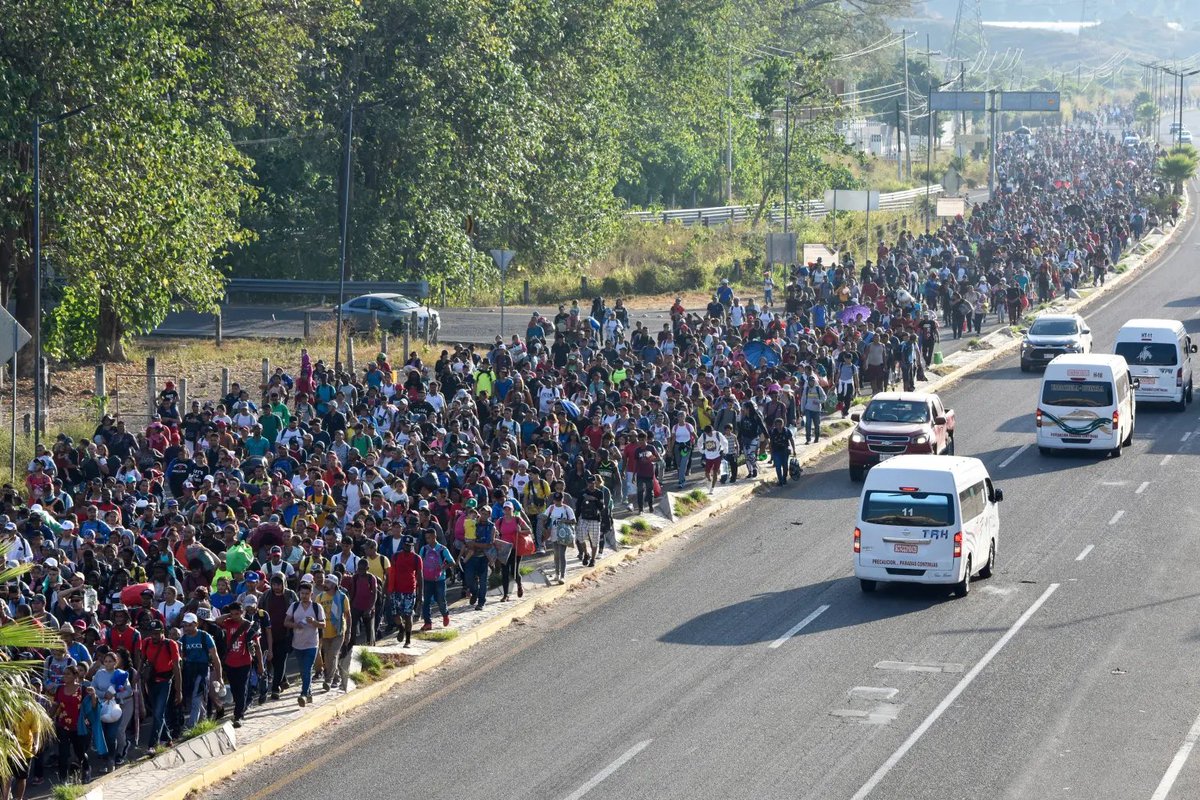 This caravan, now growing to 15,000, is on its way to invade our border! 
WHERE IS THE NATIONAL GUARD! 

THIS IS TREASON!