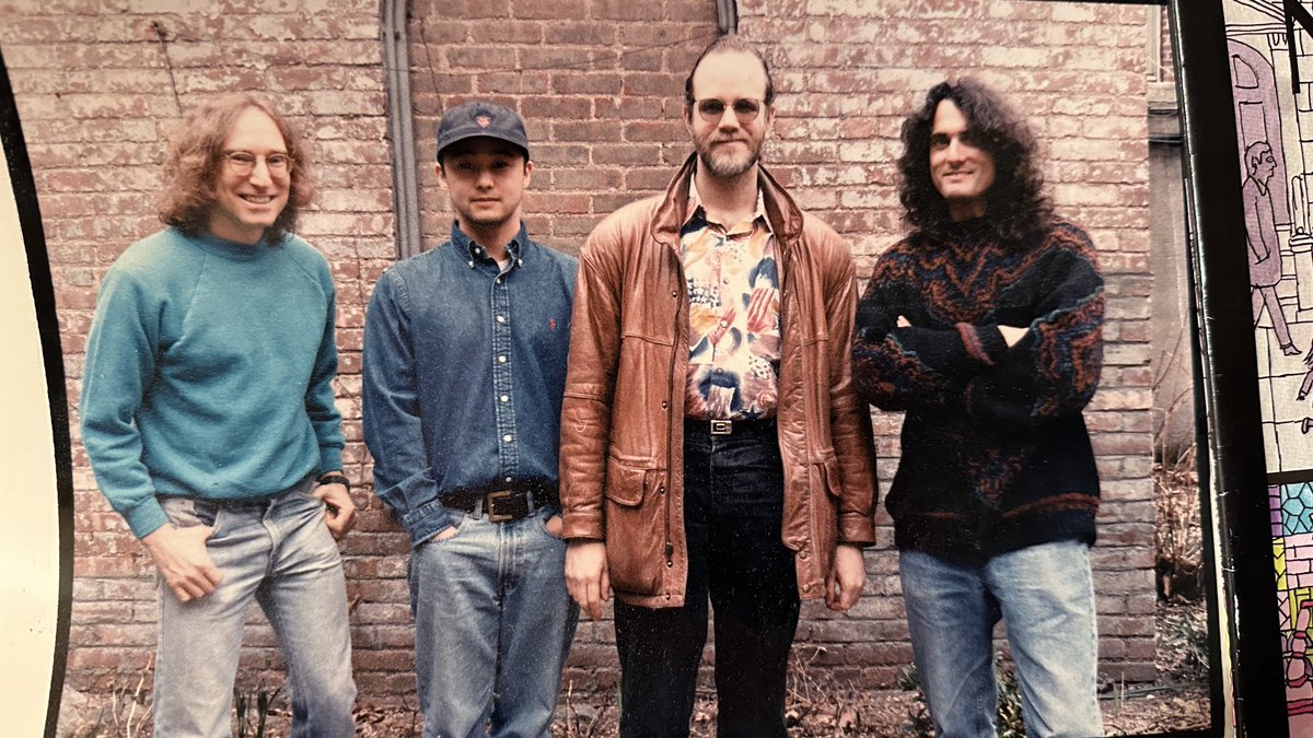 That's me with Peter Cho, Bob Katz, and David Chesky in the late 1990s.