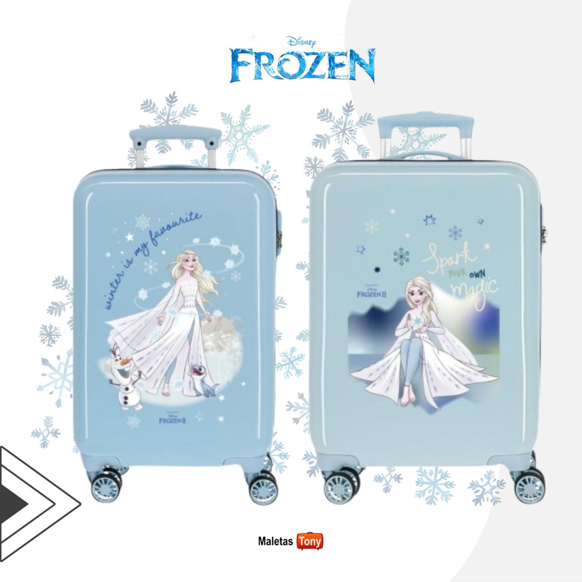 MaletasTony's tweet photo. Cada vez falta menos para que los #ReyesMagos nos visiten. 😉

🎁 ¿Tienes ya todos los #regalos preparados?

❄️ Si tienes a una fan de #Frozen en la familia, ¡no te pierdas los últimos modelos que hemos recibido!

 ➡️ https://t.co/6dnXvi9Ues

#maletas  #maletasinfantiles https://t.co/r9Stpt29tS