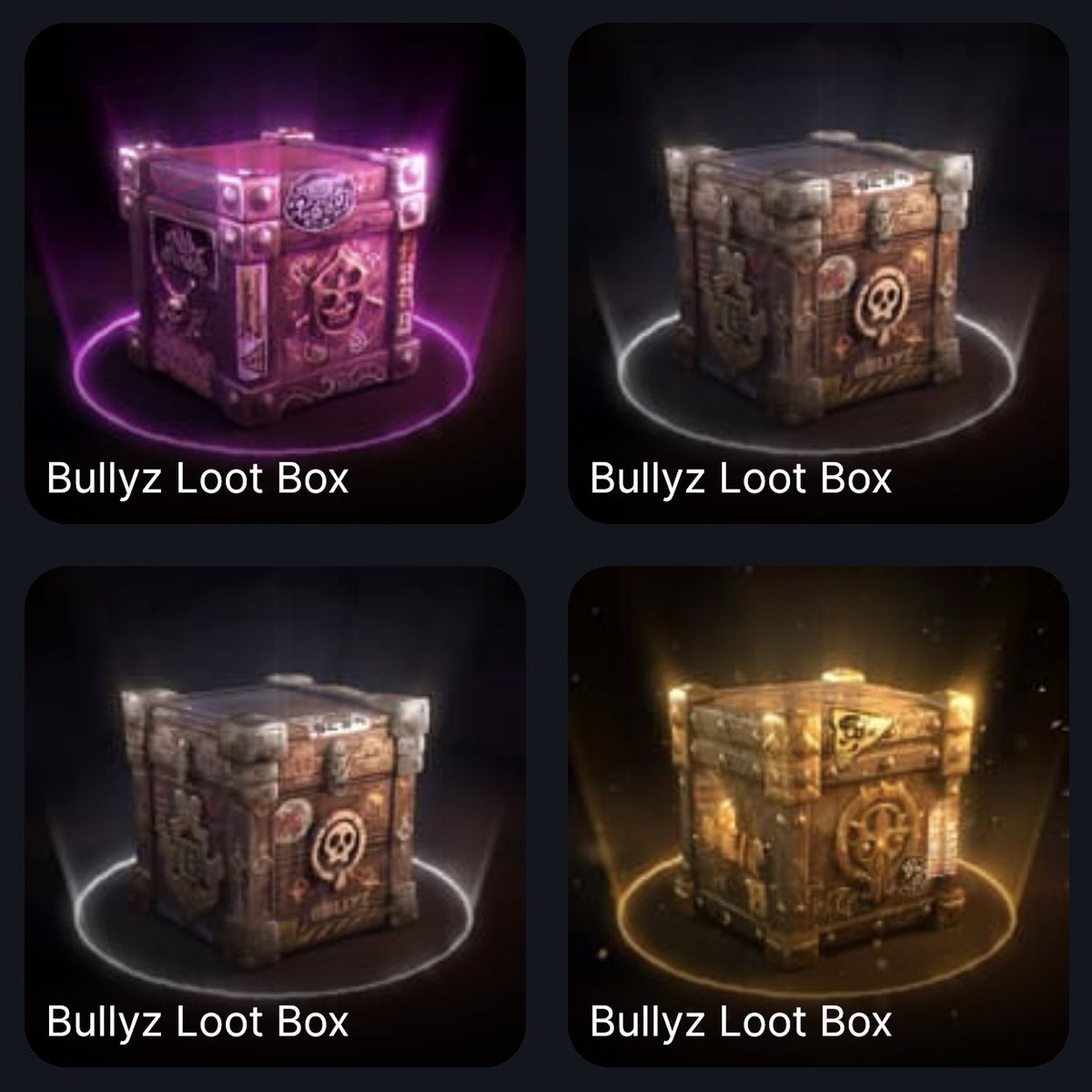 NutsAkimbo's tweet photo. @BullyzCrew My precious Lootboxes! 😍 https://t.co/np5l0LcsYA