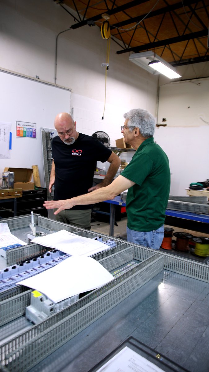 InfinityPanels's tweet image. A meeting of the minds - our panel techs planning before the new build begins! 
.
.
.
.
#controls #controlsystem #systemintegration #automation #industrialautomation #automatedsystems #allenbradley #siemens #engineering #programming #autocad #eplan #scada #ignition #ul #ul508a