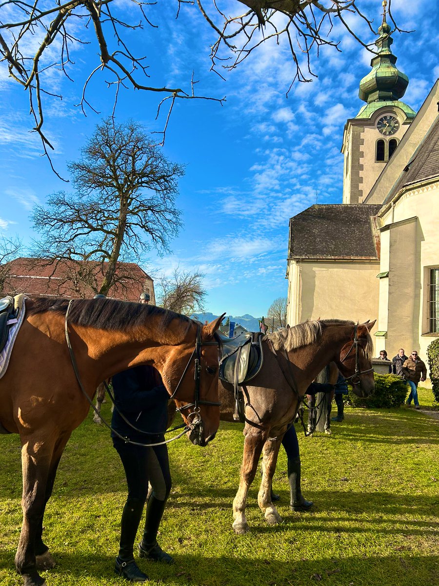 sanneweber's tweet photo. #Stephaniritt.🐴 
#Stephanitag #SaintStephensDay #BoxingDay #horseblessing #horses https://t.co/6TII5T32YH