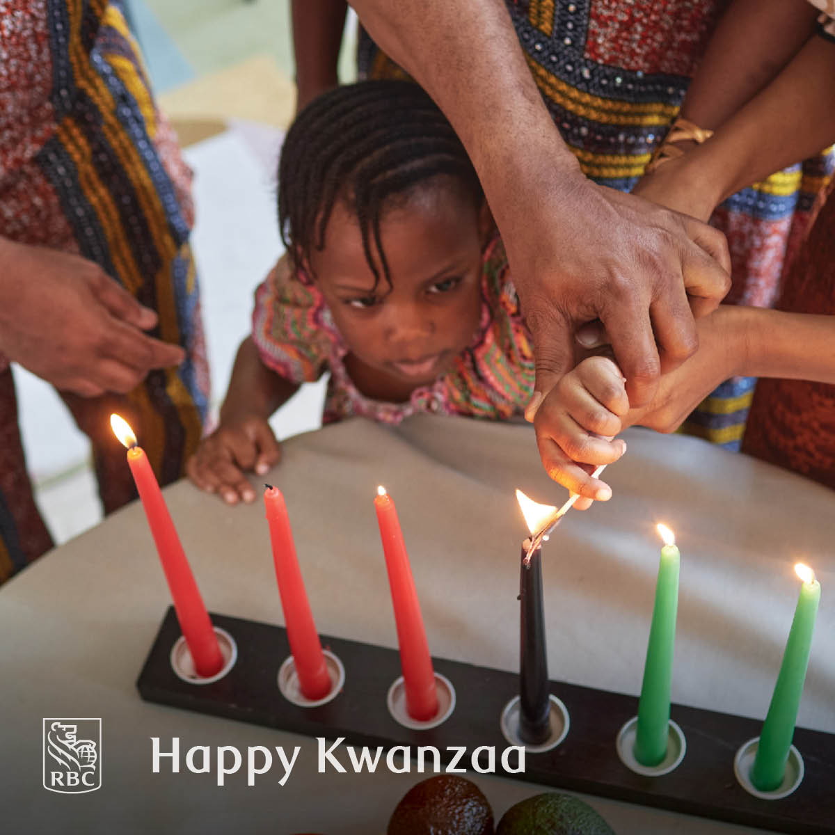 RBCOnesta's tweet photo. Celebrating family, culture, and community. Wishing you a joyful Kwanzaa from RBC! https://t.co/DTLueZEhF3