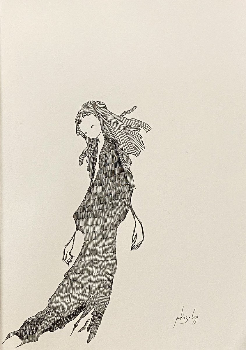 #2023年年末にまだ出会ってない作品に会えるタグ
ボールペンでモノクロ絵を描いてます。 