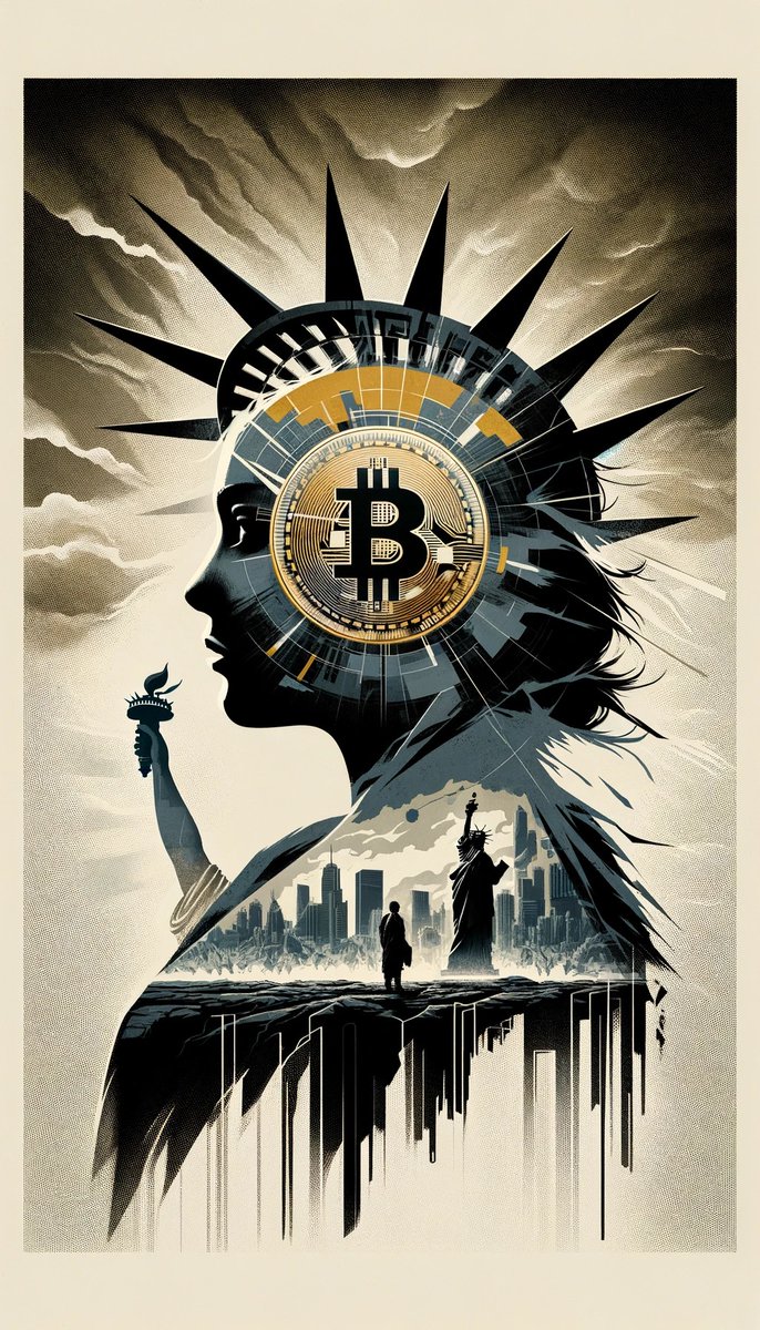 MHodlsats's tweet photo. Amidst a world in ruins, she holds the key to a new era. #SaveYourFuture captures the transformative power of Bitcoin - not just a currency, but our beacon of hope. #RedefiningTomorrow #Bitcoin https://t.co/hNoS0MGyvY