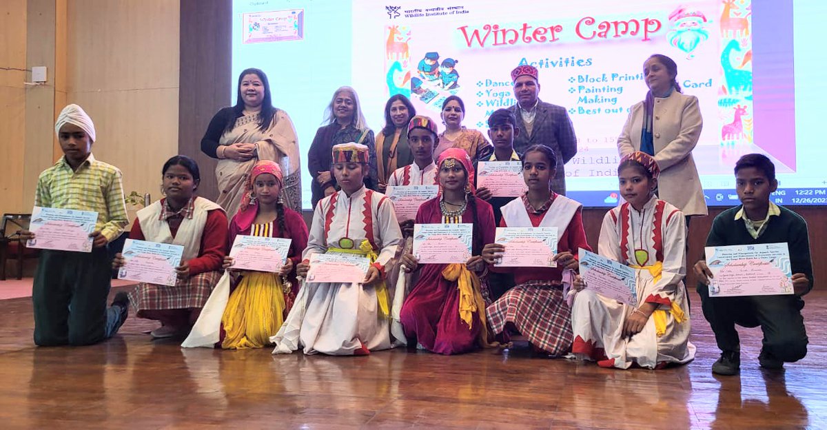 sangeeta_angom's tweet photo. Shaping dreams: 'Bal Ganga Praharis Scholarship' Shines Bright.
WII-NMCG team proudly presented the BGP scholarship for RNI Inter College, Bhagwanpur &amp; Govt. High School, Behral, HP. Scholarship includes admission &amp; monthly fees, for students seeking admission to Class 9th. https://t.co/7ORdiVWdet