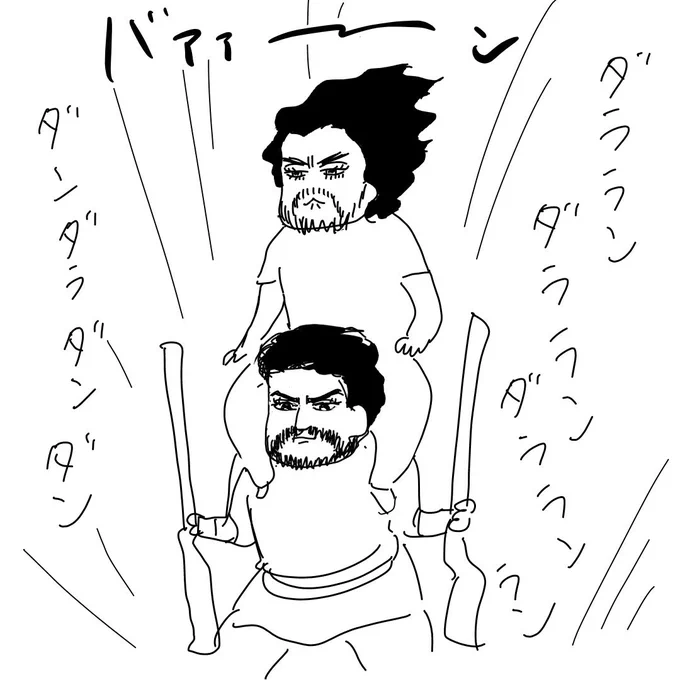 ヤマモトさんに実況しながらRRR見たんだけど(何回も巻き戻すから見終わるの4時間かかった)本当かっこよかったしそうはならんだろですごい笑ったし最高だった 