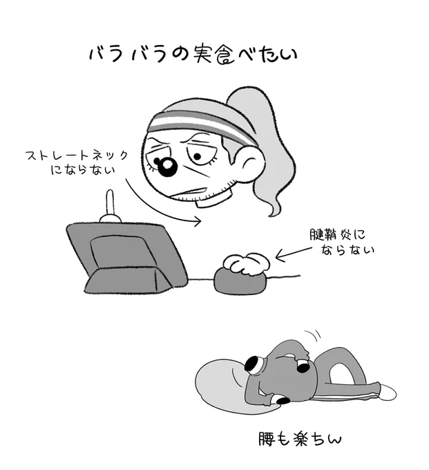 肩もこらない