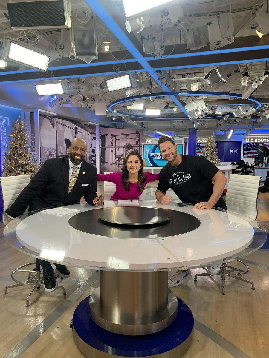 newsnationam's tweet photo. This morning with @JoeyThurmanFit! 💪 https://t.co/Y6mGG2hBnB