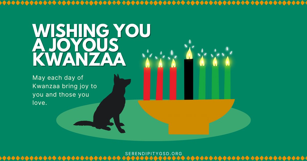 From the dogs and humans of SGSDR, we wish you light, happiness, and peace in the coming year.
 💚
#SGSDR #STLDogs #STLDogRescue #GSDRescue #GSDLove #kwanzaa