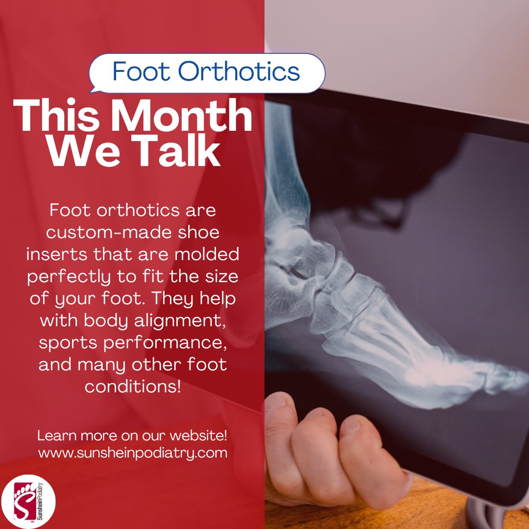 SunsheinPod's tweet photo. It's January now and we are excited to bring your attention to #customfootorthotics! Foot orthotics can be very beneficial for many reasons.

We will be sharing more tips on this topic throughout the month, so stay tuned!

Call us today! 937-435-7477 #customorthotics https://t.co/pfif4P9Vgv