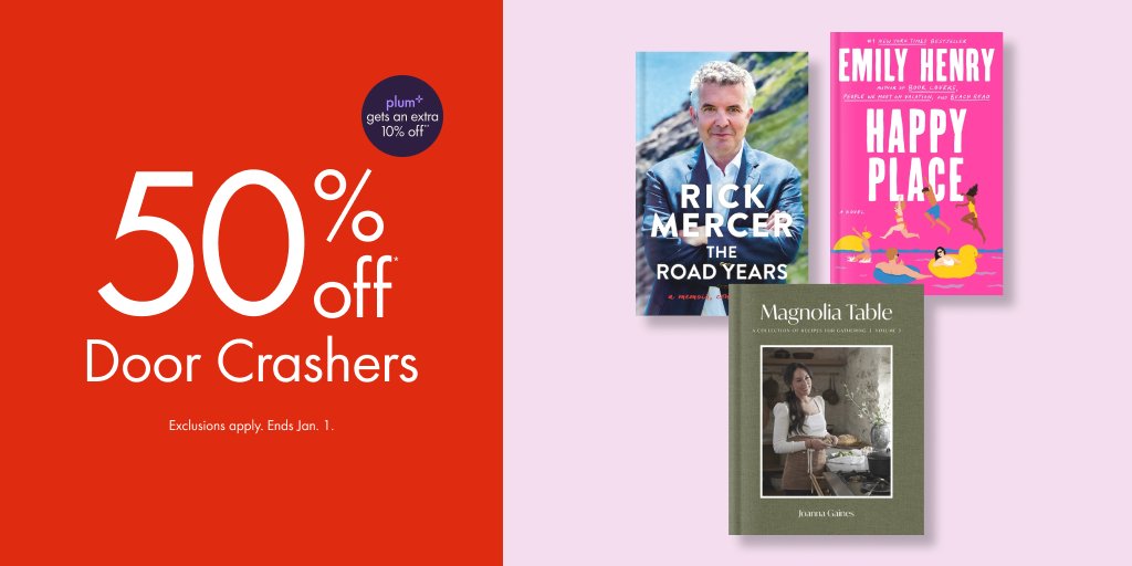 chaptersindigo's tweet photo. Youโre not dreaming! ๐ Get 50% OFF some of the biggest and hottest titles (#EmHen, anyone?) during #TheGoodStuffSale. ๐
plum+ member? You get an extra 10% off. โจ
Offer ends Jan. 1, so visit us in store or tap to save before itโs too late! https://t.co/f8Zt3qHdEe
#BookSale https://t.co/Uga9DEifra