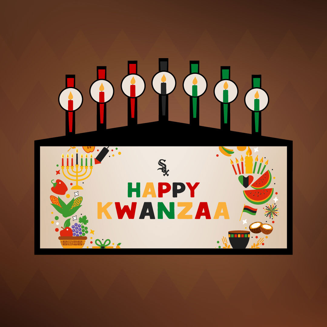whitesox's tweet photo. May your Kwanzaa be filled with love, peace and joy. https://t.co/fityAWhayv