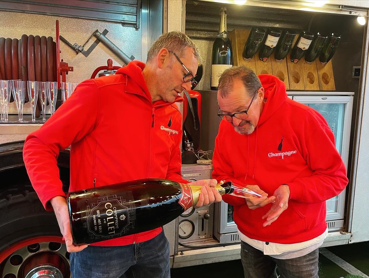 champagne fire truck tweet media