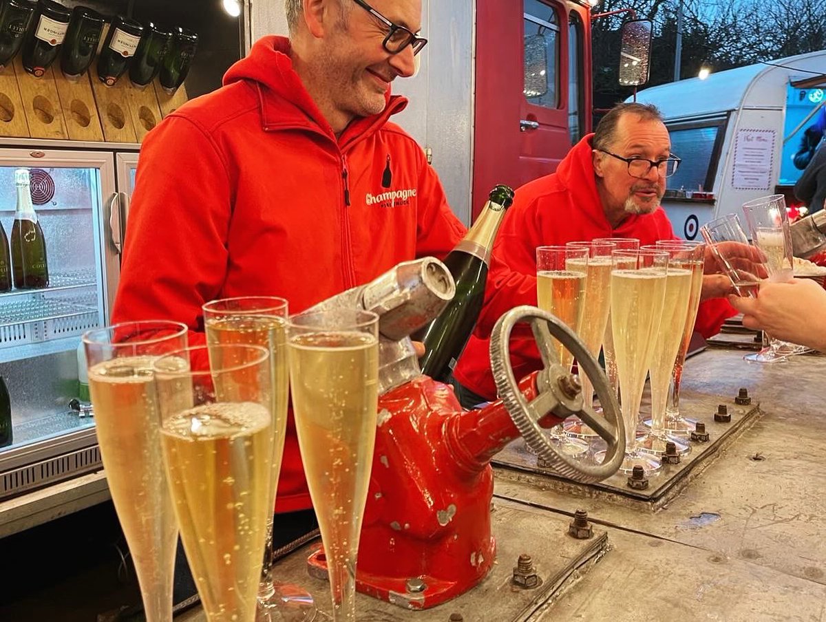 champagne fire truck tweet media