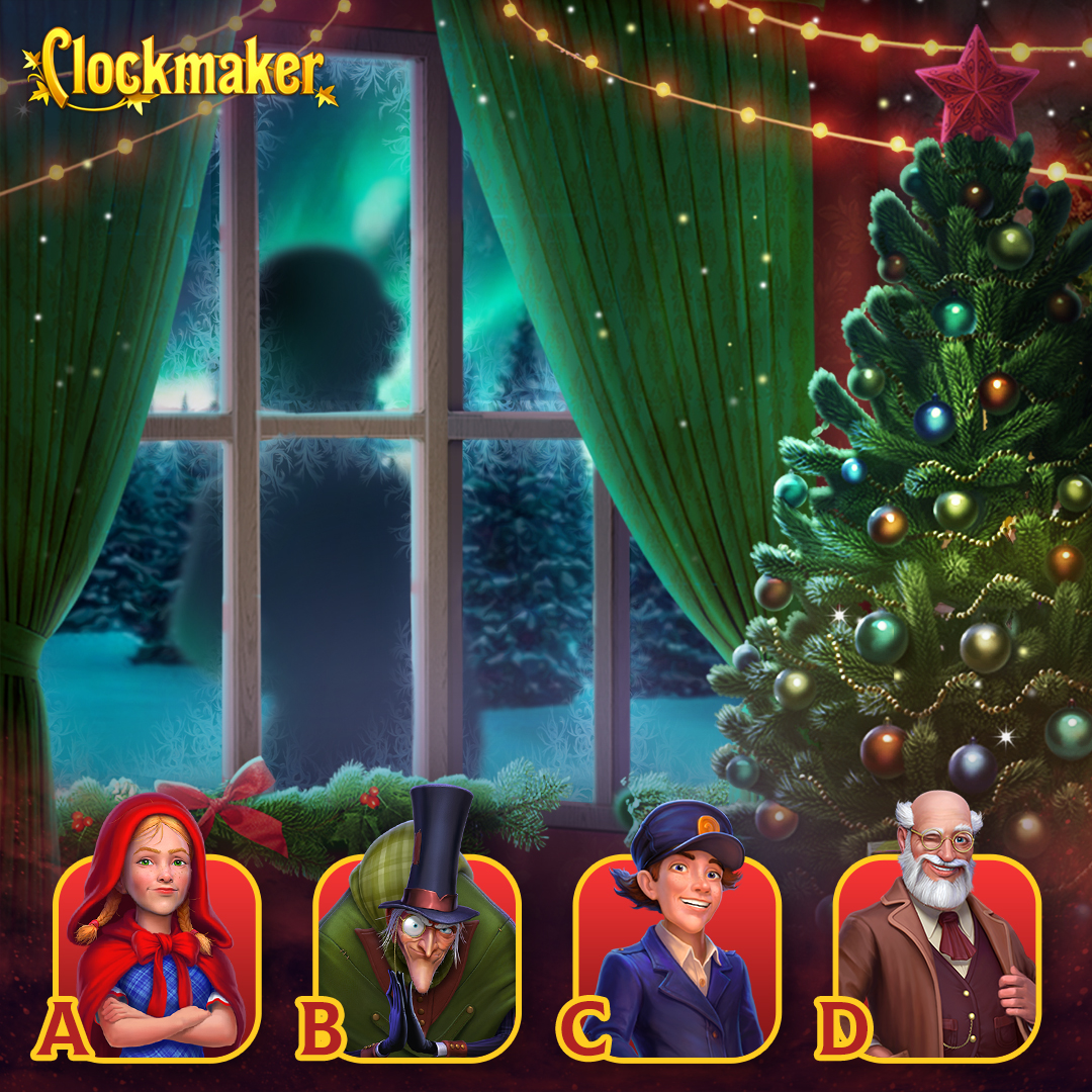 ClockmakerGame's tweet image. 🎅 Christmas Magic is in the Air! 📱[link in bio]
Look out the window, can you recognize who's there? 😉

#match3game #clockmakers #puzzlegame #mobilegames #clockmakergame #mobilegame #clockmaker #gift #holiday
