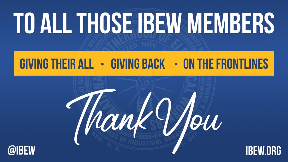 IBEW's tweet photo. 2023 has seen the #IBEW grow stronger, bigger, and better across North America. And we owe it all to our brothers and sisters. It's our members who make the IBEW strong, and we thank you for all you've done for the cause of labor in 2023. https://t.co/9ai4j6kSSL
