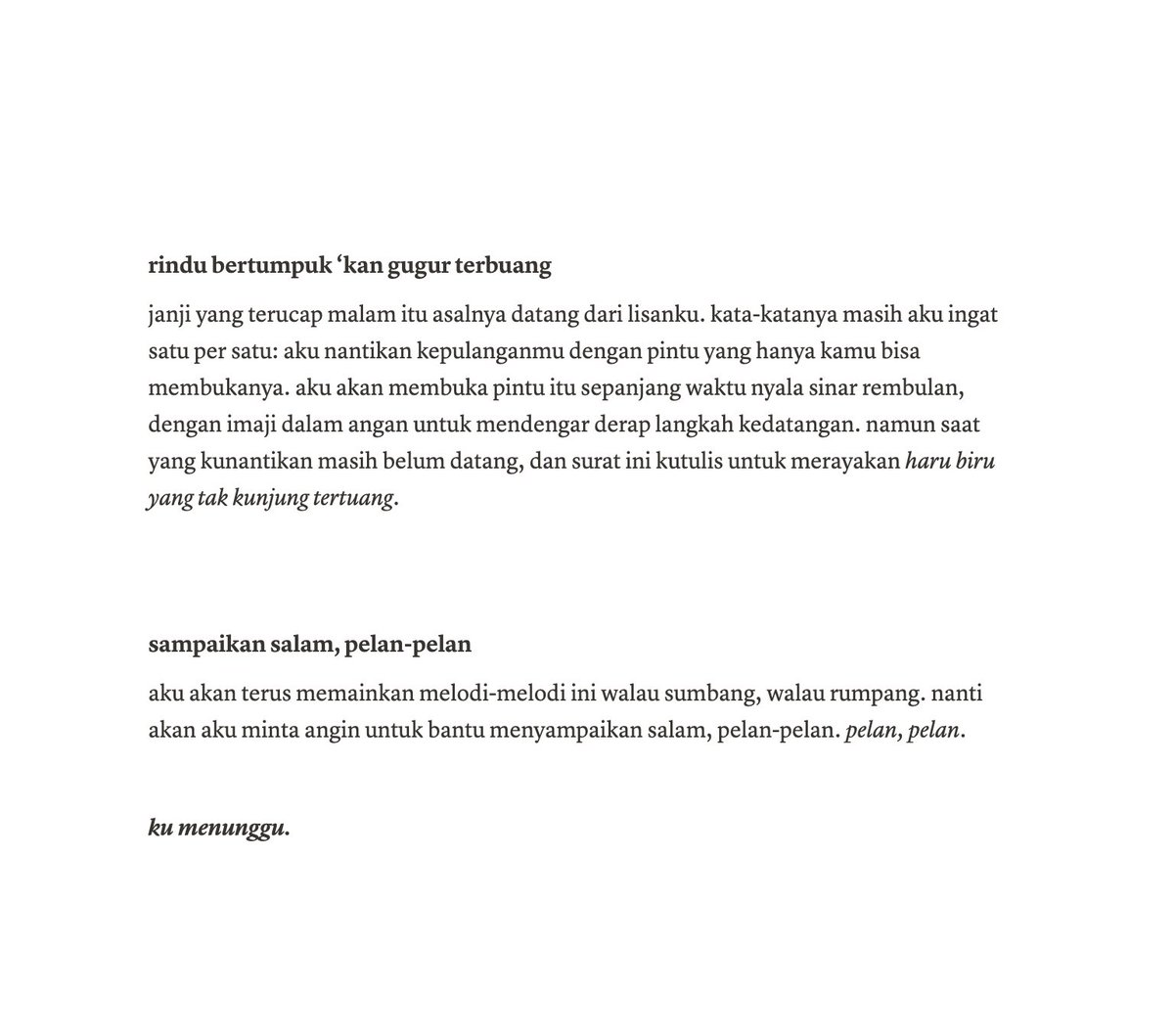windflowersss's tweet photo. hormat kepada angin (2023; bersambung)

#your_thyme https://t.co/YGRpYnfqAX