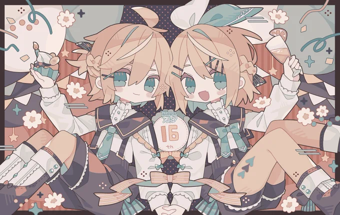 16さいおめでとう#鏡音誕生祭2023 #鏡音生誕祭2023 