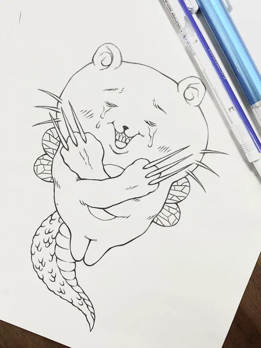 今日のラクガキ✍️
こんなになっちゃった… 