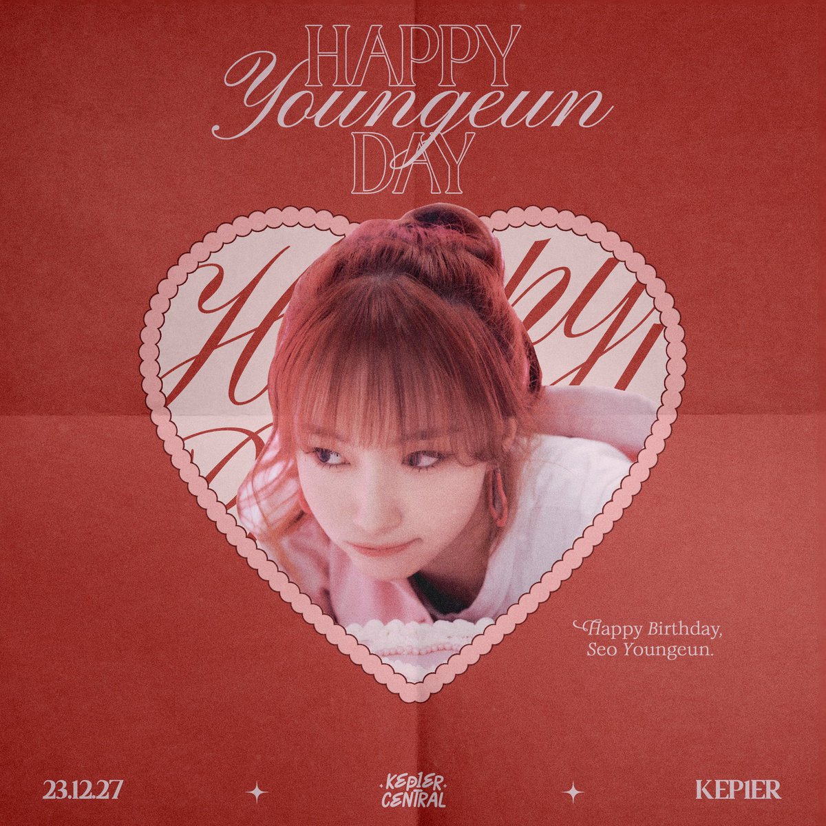 KEP1ERCENTRAL's tweet photo. [ADMIN] 231227 — Happiest Birthday to Kep1er’s Seo Youngeun!

HUGS FROM THE STAR FOR YOUNGEUN
#WithLoveForTheBrightestStar_Youngeun
#가장밝은별에대한사랑_서영은
#星降る夜の一番星に愛を込めて
@official_kep1er https://t.co/pD1prYwm7t