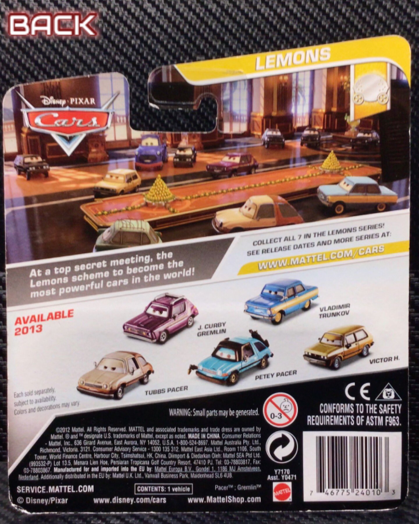 Yahoo!オークション - マテル カーズ CARS MATTEL ミニカー