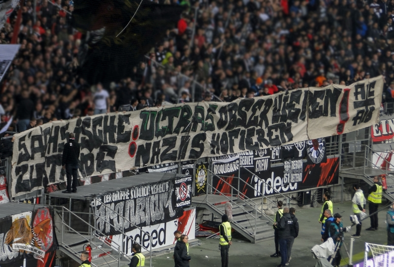 PHOTO | 'Saxony conditions: observing Ultras but courting nazis' (Ultras Frankfurt, Germany)