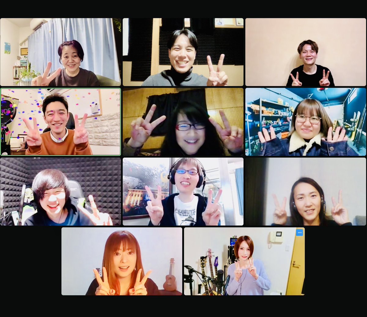 yoshiakikokubo's tweet photo. SVCのオンライン忘年会‼️

楽しかったー‼️レッスン納めだったのでとても良い締めくくりになりました😆

みんなまた来年も仲良くしてください。年明けは名古屋と静岡会いに行くのでよろしく🙏ありがとうございました♫

#SVC
#科学的ボーカルコーチ養成講座
#小久保よしあき
#ボイストレーナー募集
#ボイストレーナー養成
#ボイストレーナー育成
#ボイストレーナー独立
#ボイストレーナー訓練
#ボイストレーナー
#ボーカルコーチ