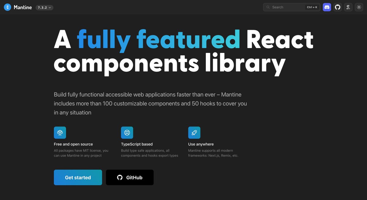 Forget Material UI, Ant Design

After coming across <a href="/mantinedev/">Mantine</a> 
I believe it to be the best UI library out there 😍

It's so impressive that I want to redo a project with a different UI library.