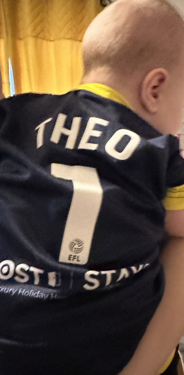Boromitch8's tweet photo. Come on @Boro. It’s my sons first match in a boro kit. Got it for Christmas. 3 points today lads. https://t.co/6zMgDnN12v