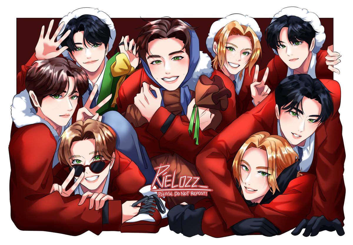 riel022_'s tweet photo. It's late but Merry Christmas~ 🎄

#StrayKids #Straykidsfanart #BangChan #LeeKnow #JeongIn #Changbin #Hyunjin #HanJisung #Felix #Seungmin https://t.co/PZWOL02N0B