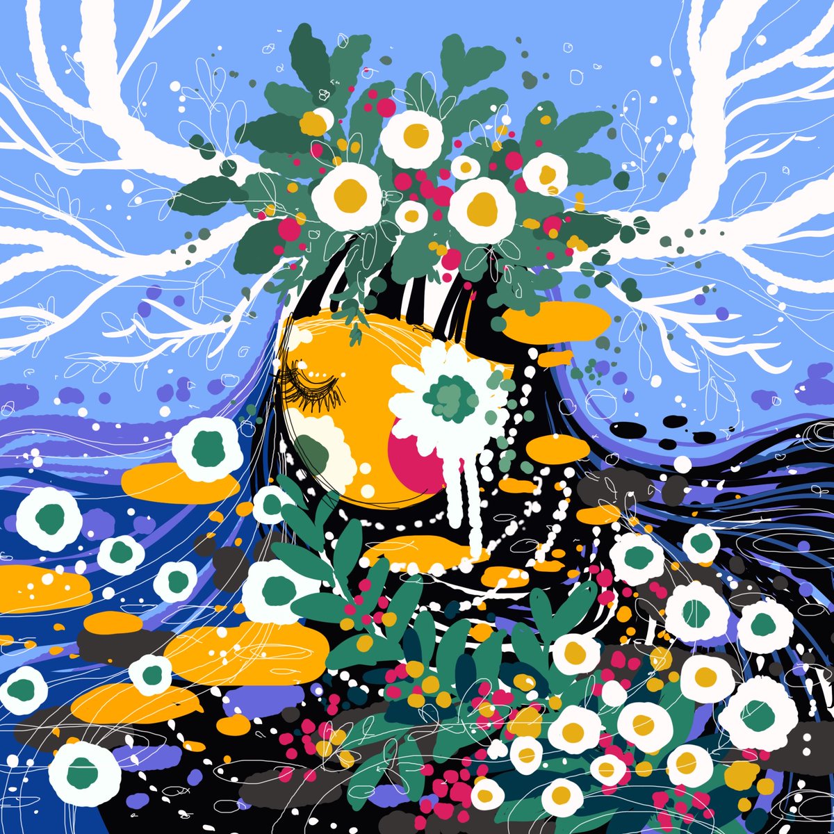 Gm! Everyone, Hope you have a good day 💫
.
This’s a drawing inspired by the feeling of Christmas.🎨🎄⛄️✨
.
🎨Gene'Girls-08 on <a href="/exchgART/">Exchange Art</a>