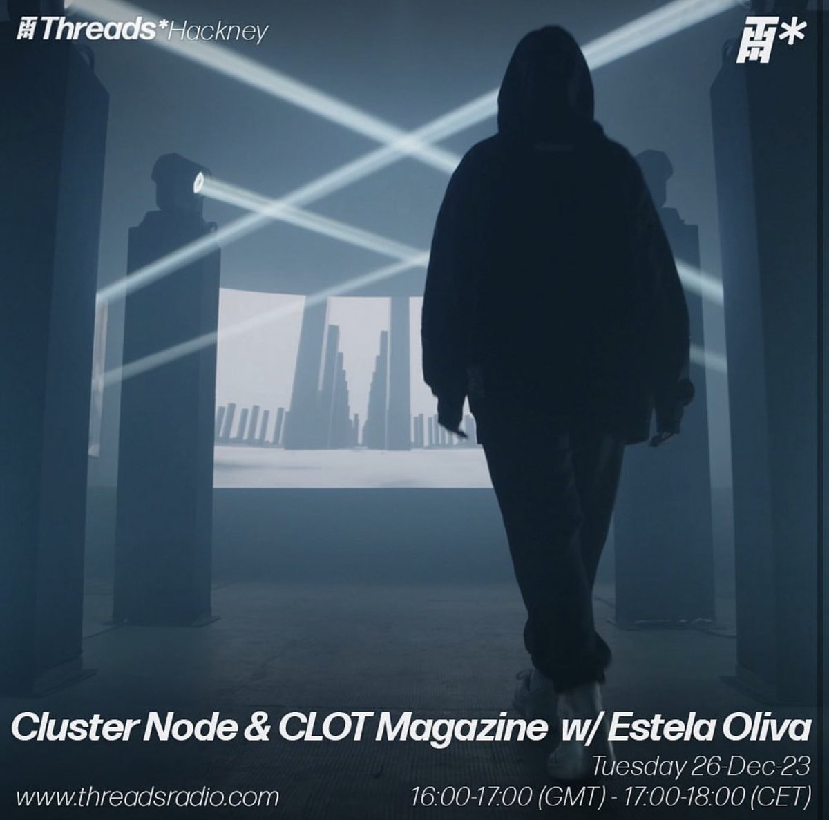 es_stela's tweet photo. I had a great chat with @dancingmoog for Cluster Node x @ClotMagazine  Threads Radio programme + also did a mix. Tune in today at 4pm UK at https://t.co/TexEDAu9JY https://t.co/0M8Egr9Eqr
