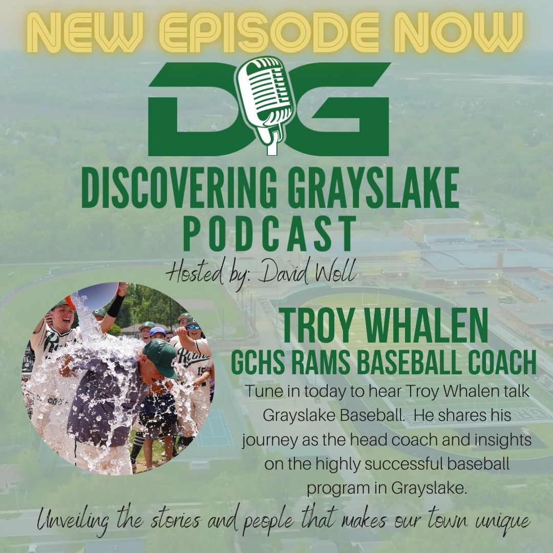 discoveryGLAKE's tweet photo. ***NEW EPISODE*** Troy Whalen GCHS Rams Varsity Baseball Coach. https://t.co/j2uLk1zcif Tune in today to hear Troy Whalen talk Grayslake Baseball. He shares his journey as the head coach and insights on the highly successful baseball program in Grayslake. @GoodDay4TheRam https://t.co/uLozPwGAm9