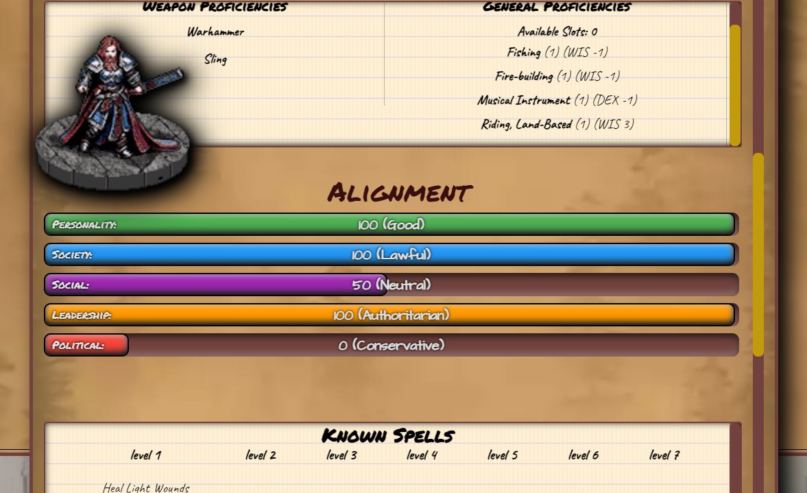 CreaturesChrons's tweet image. The final steps of the alignment system for characters are now implemented.
Now it&apos;s time for class limitations and deciding what happens when the Assassin is no longer evil. The Paladin is no longer lawful and good?
#OSR #DnD #Alignments #roleplaying