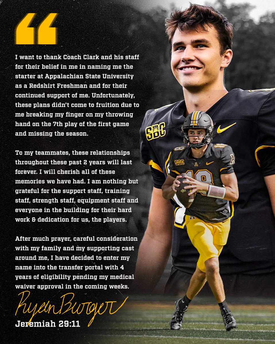 Thank you App State 🖤💛