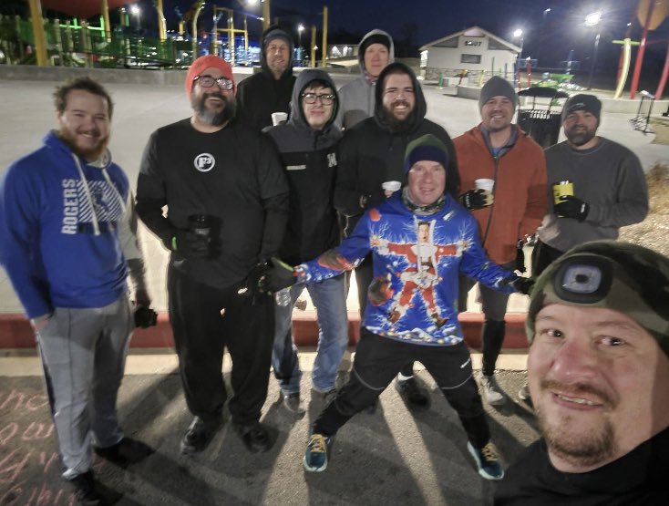 Got to lead these men of <a href="/F3NWArkansas/">F3 Northwest Arkansas</a> this morning at Mount Hebron Park in <a href="/rogersarkansas/">Rogers Arkansas</a> looking to get in shape in 2024 come join us at 5:30 am Tuesday and Thursday. All fitness levels can do the workouts and the coffee is always free.