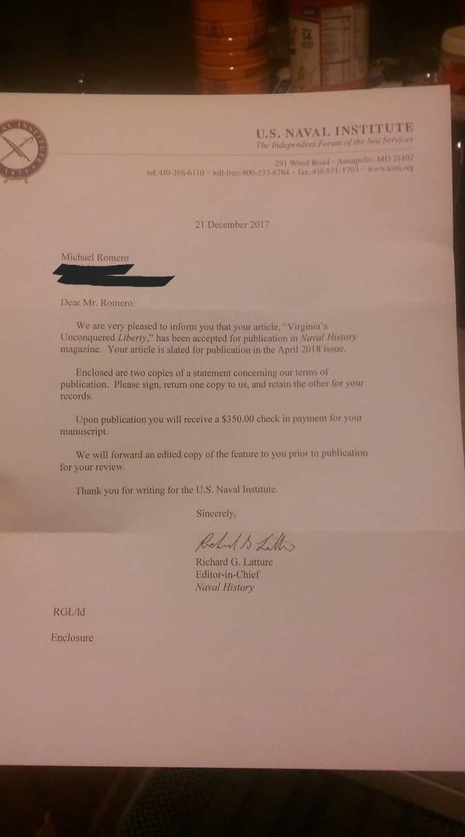 mralligatorcw's tweet photo. Six years ago today, got my first acceptance letter. Since then, 22 articles published in various media, paper presented at an international symposium, and 12 book reviews. Another article and review in progress, and beginning work on my own book this summer.
#NotDoneByHalves https://t.co/WZBC8dzOA5
