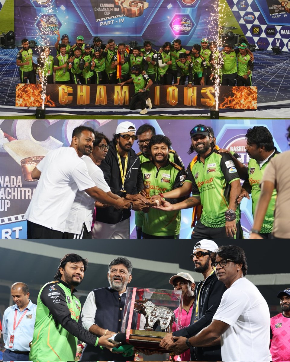 CBMCRICKET's tweet photo. #GangaWarriors are the Champions of #KCCpart4 

#KCCpartIV #KCC4 #KCC 

@mvj888 https://t.co/YgQPe3cNqJ